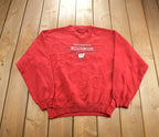 Vintage 1990s University Of Wisconsin Badgers Embroidered Crewneck