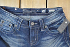 Vintage Deadstock Y2K Miss Me Bedazzled Low Rise Jeans Size 26x31