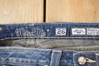 Vintage Deadstock Y2K Miss Me Bedazzled Low Rise Jeans Women's Size 26x31