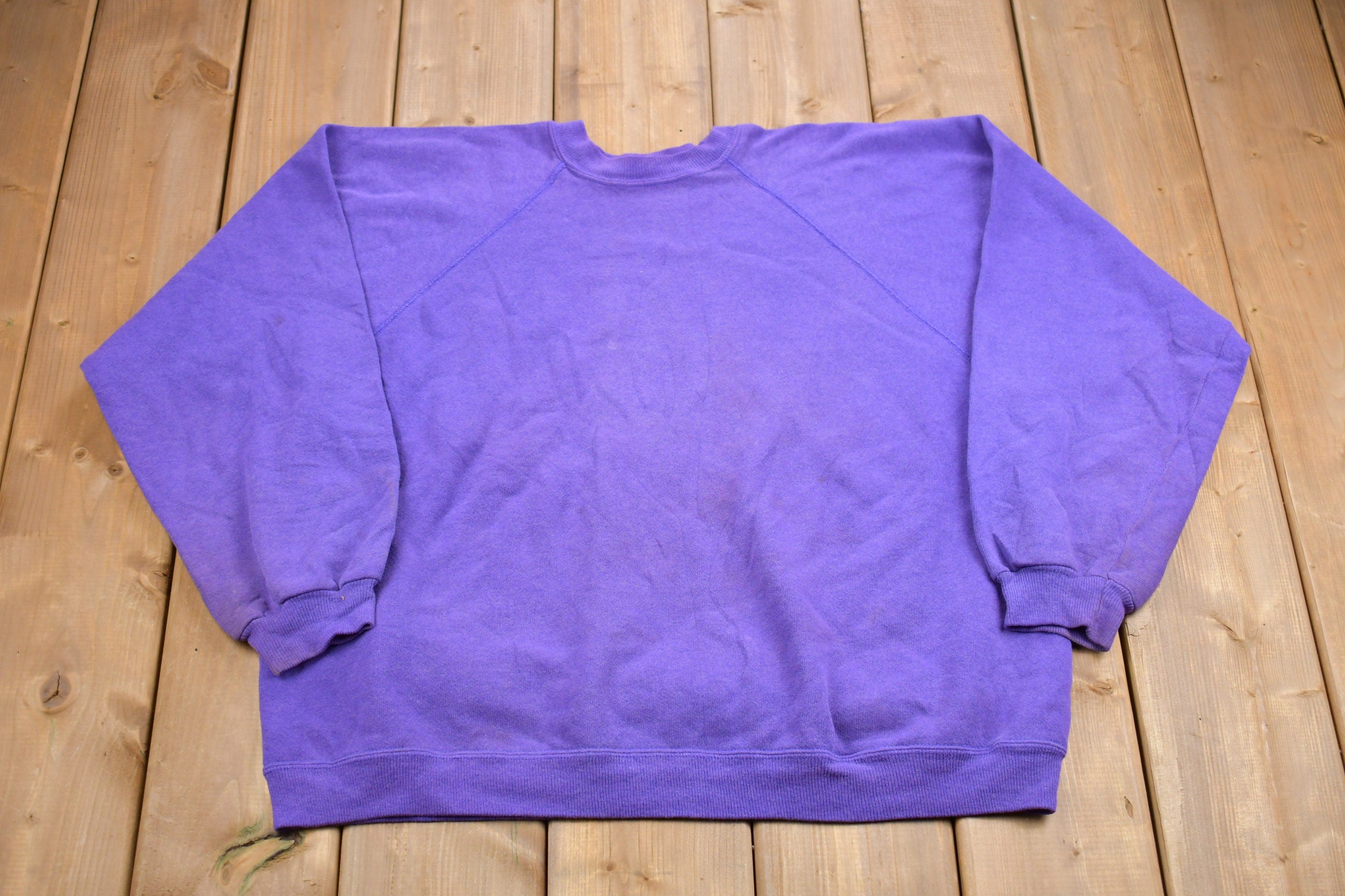 Vintage 1990s Made In USA Raglan Sleeve Crewneck Sweatshirt