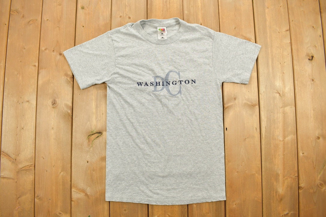 Vintage Washington DC Embroidered Souvenir T Shirt