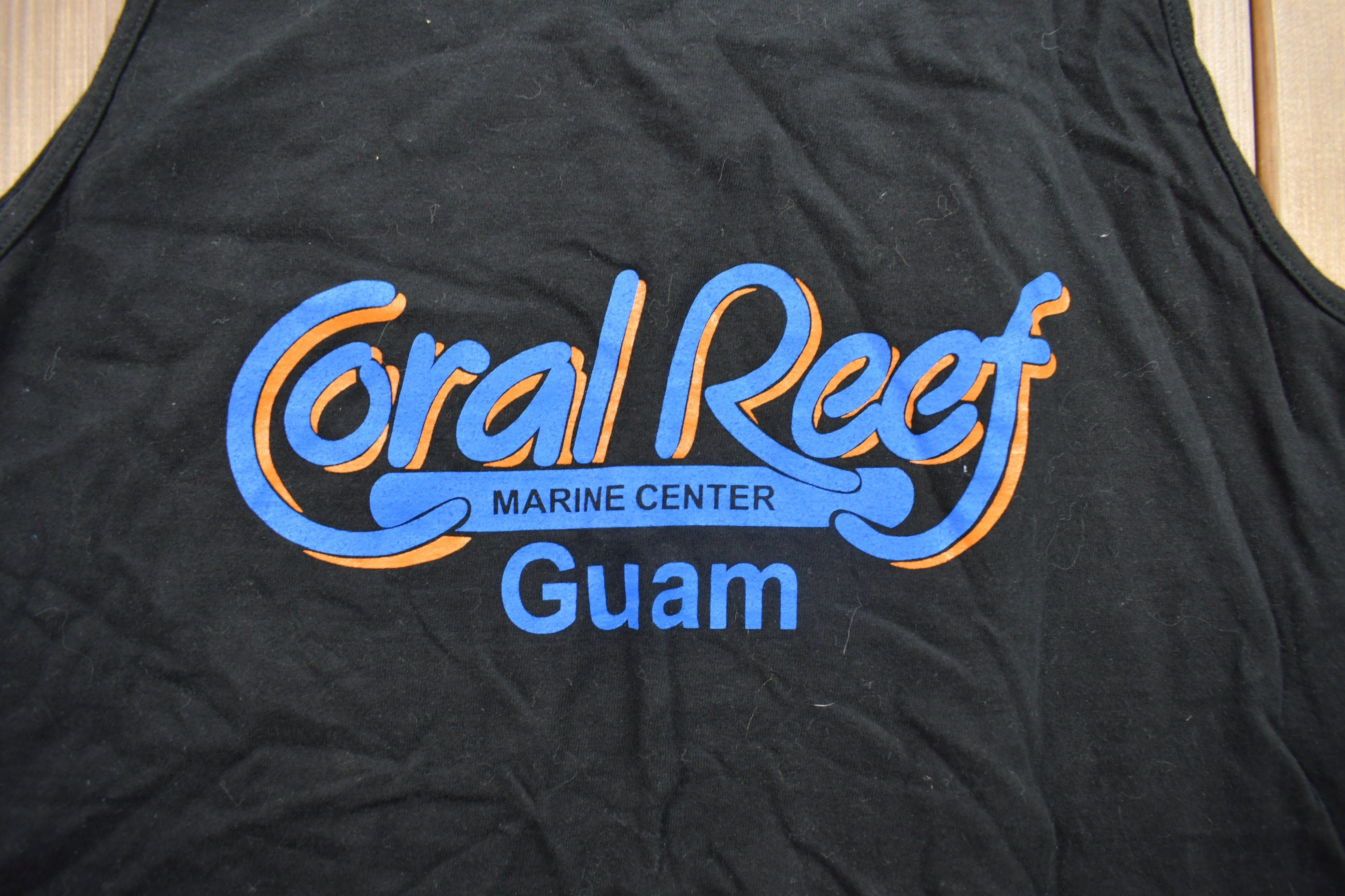Vintage 1990s Coral Reef Marine Center Guam Souvenir Tank Top