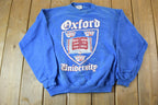 Vintage 1980s Oxford University Collegiate Crewneck