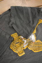 Vintage 1980s Harley Davidson Eagle Graphic T-Shirt Single Stitch