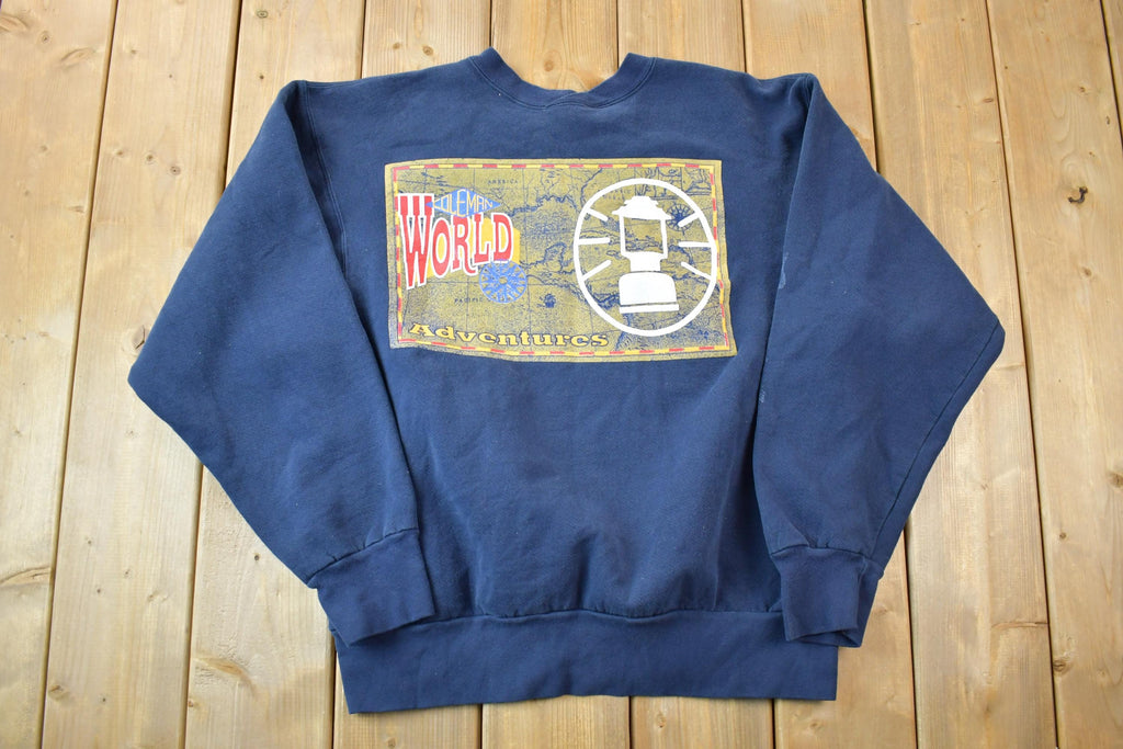 Vintage 1990s Coleman World Adventures Crewneck Sweatshirt