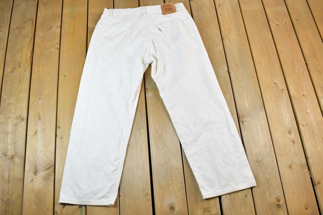 Vintage 1990s Levi Strauss Red Tab 569 Denim Jeans Size 36 x 30 Made In USA