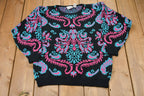 Vintage 1990s Evian LTD Abstract Knitted Sweater