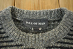 Vintage 1990s Isle of Man Knit Abstract Pattern Crewneck Sweater