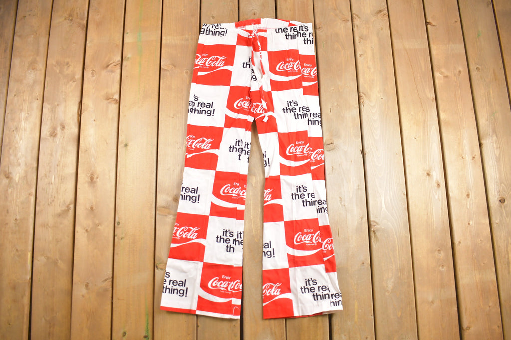 Deadstock Vintage 1970s Coca Cola Flared Trousers Size 32 x 31.5