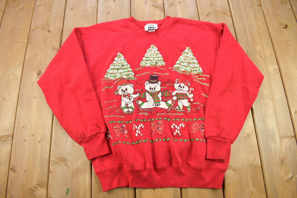 Vintage 1990s Teddy Bear Christmas Sweater