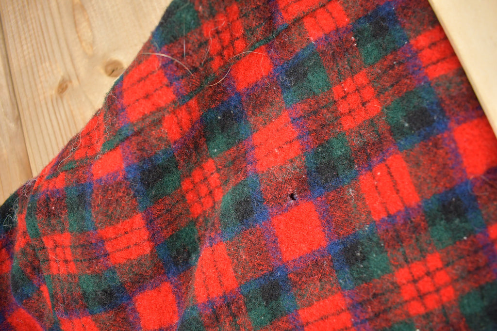 Vintage 1950s Pendleton Plaid Flannel Button Up Board Shirt