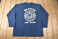 Vintage 1990s Weaver Tough Clothing Long Sleeve Graphic T Shirt Made In USA