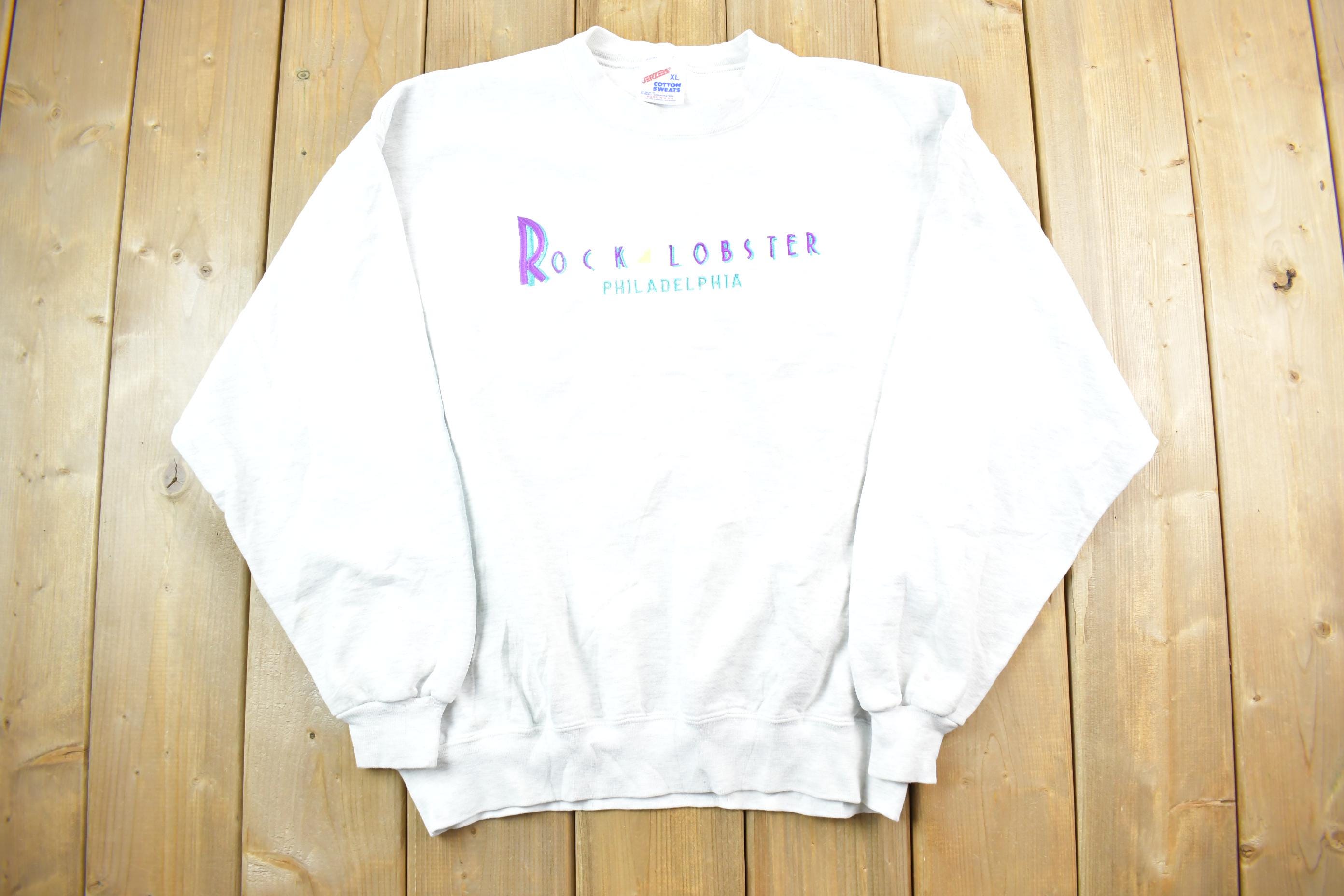 Vintage 1990s Rock Lobster Philadelphia Jerzees Crewneck Sweatshirt