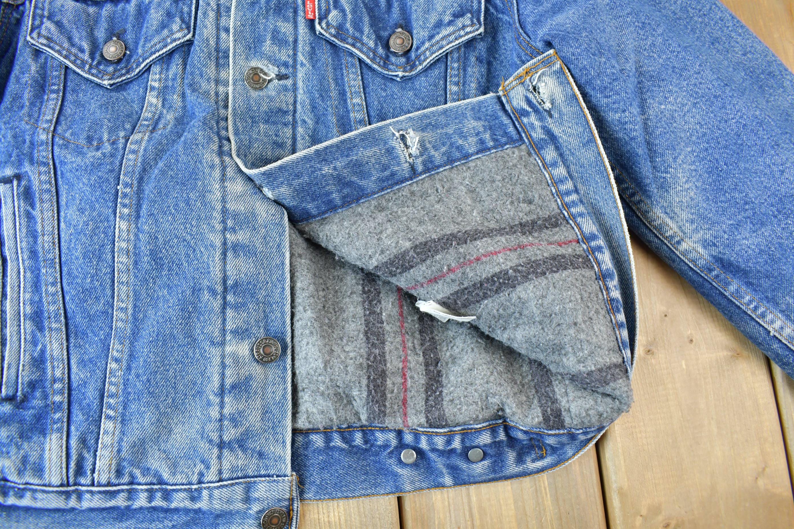 Vintage 1970s Levi's Type 3 Blanket Lined Denim Jacket