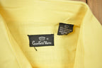 Vintage 1980s Blank Yellow Button Up Shirt