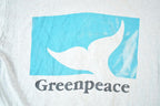 Vintage 1990s Greenpeace T-Shirt Mens M: Whale Tail Graphic