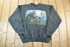 Vintage 1990s Wildlife Expedition Bald Eagle FAB Outdoorsman Crewneck Sweatshirt