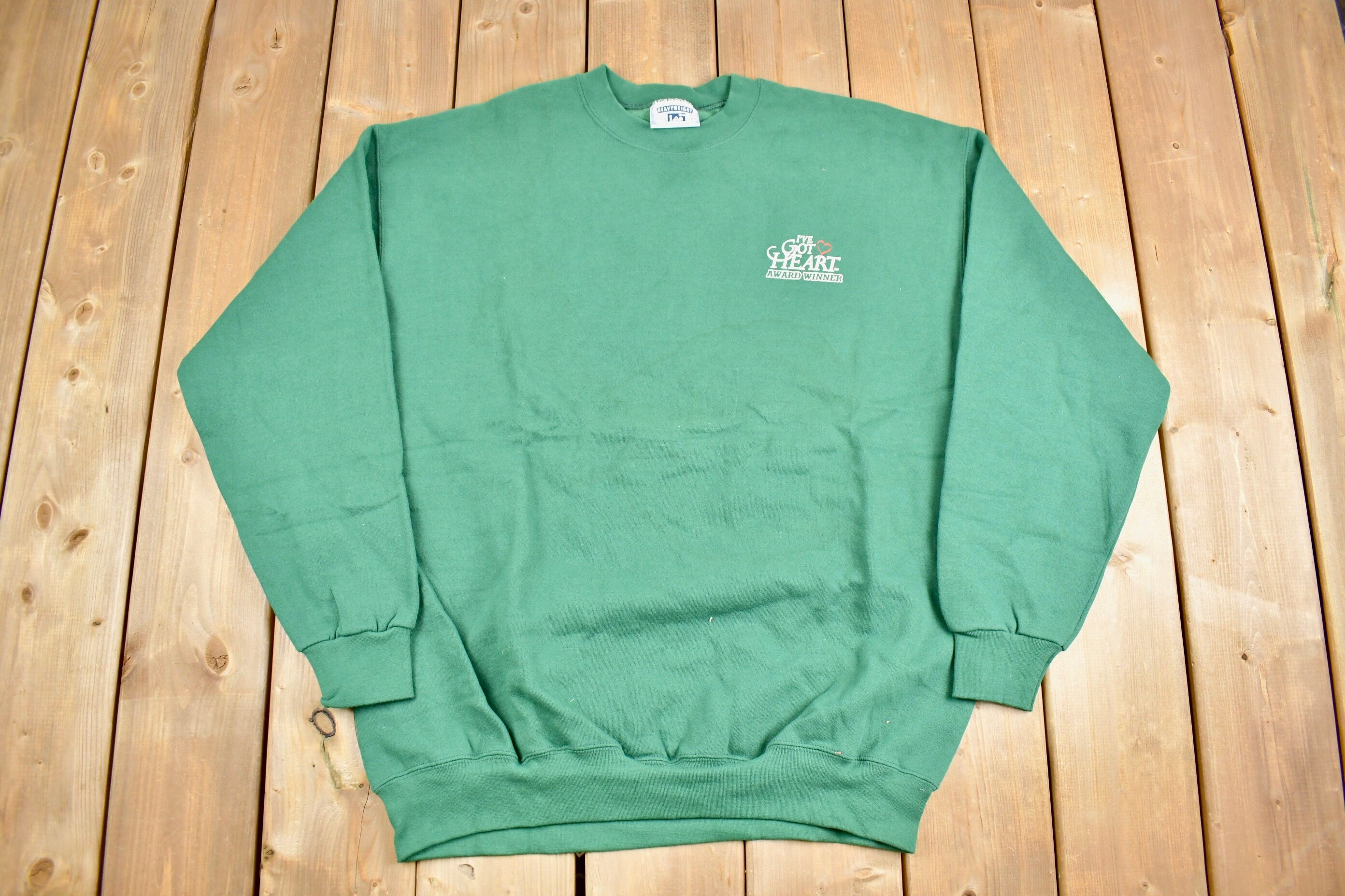 Vintage 1990s I Got Heart Award Winner Graphic Crewneck Sweatshirt