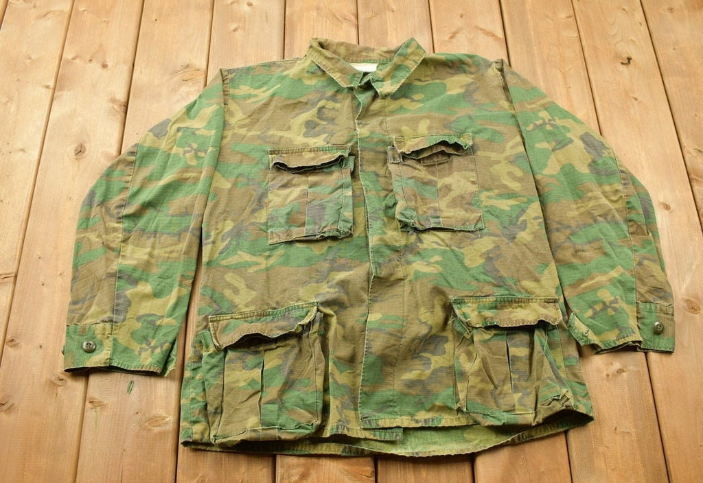 Vintage Military Button Up Shirt
