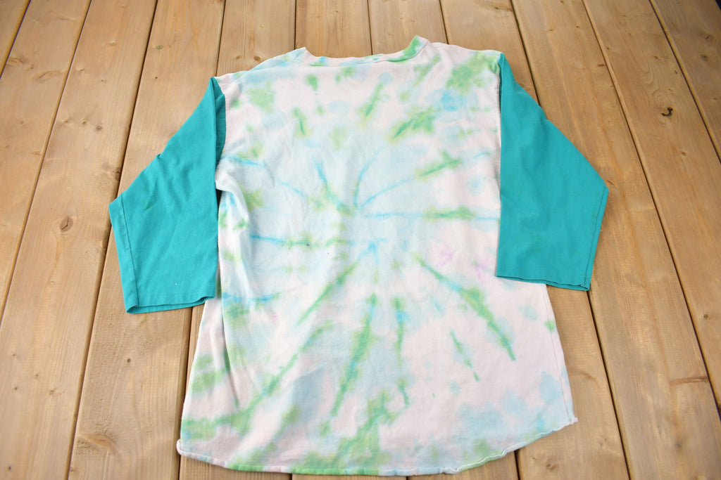 Vintage 1994 Charlotte Hornets NBA Basketball Tie Dye Graphic T-Shirt Made In USA