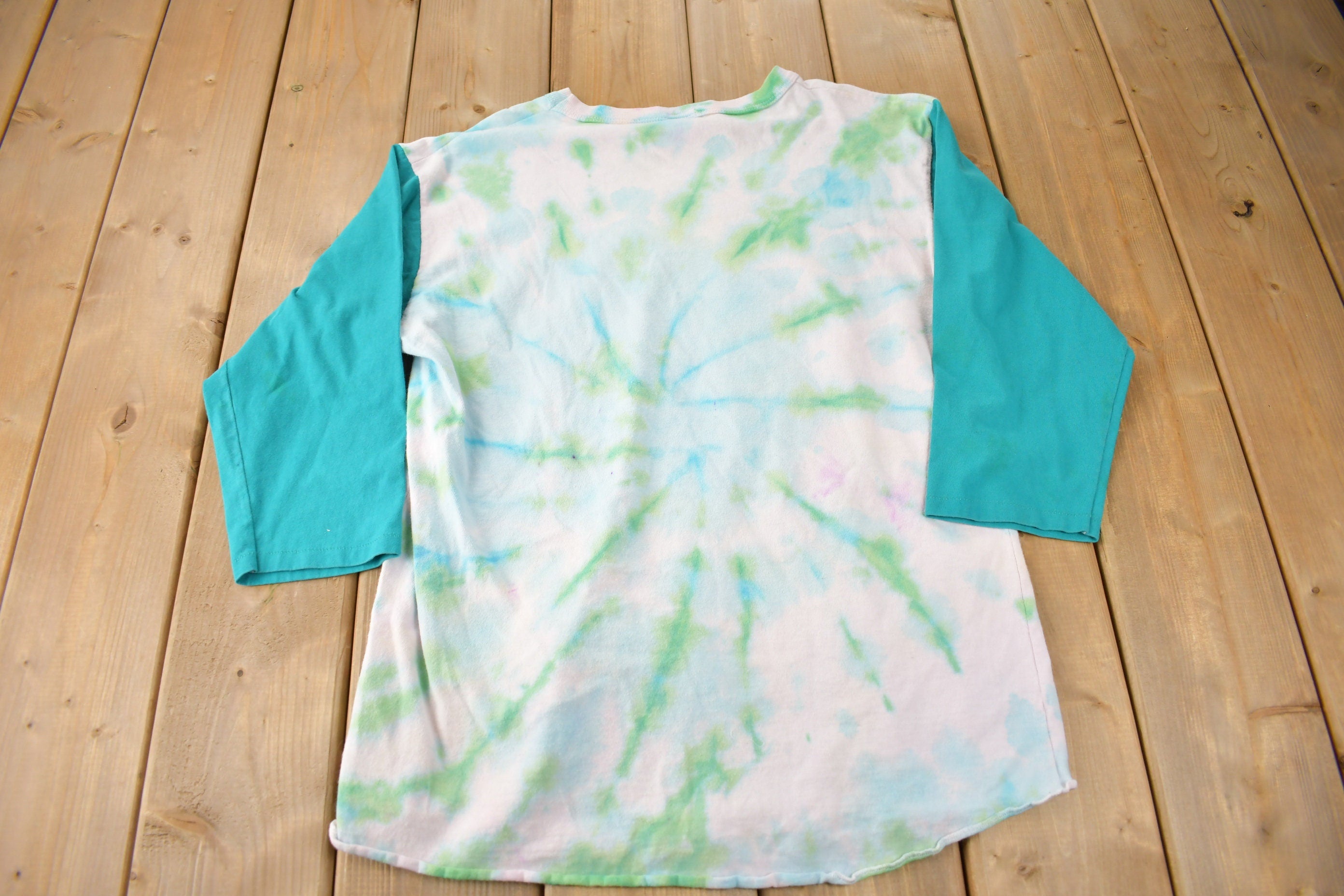 Vintage 1994 Charlotte Hornets NBA Basketball Tie Dye Graphic T-Shirt Made In USA