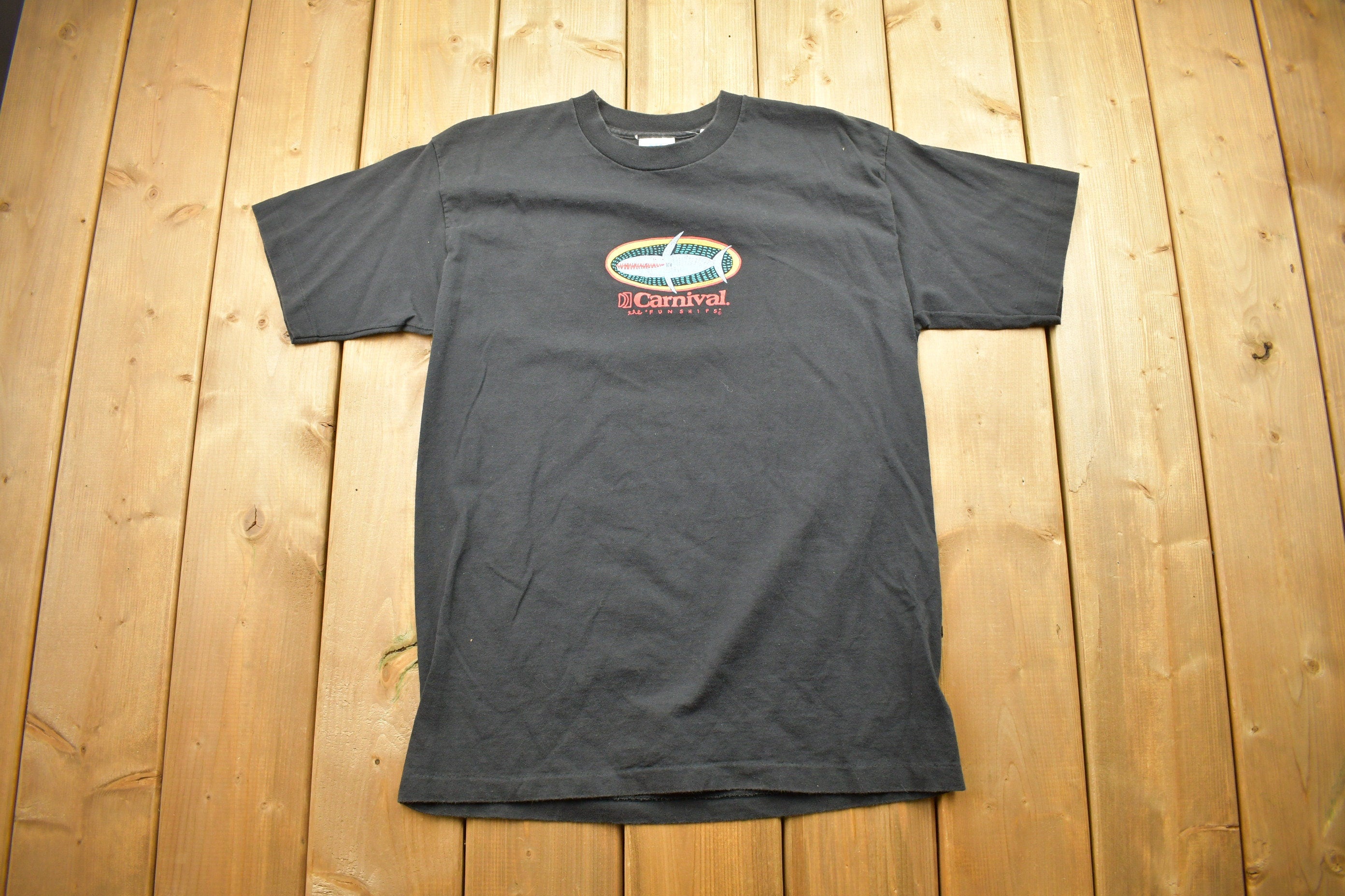 Vintage 1990s The Carnival Fun Ships Graphic T-Shirt