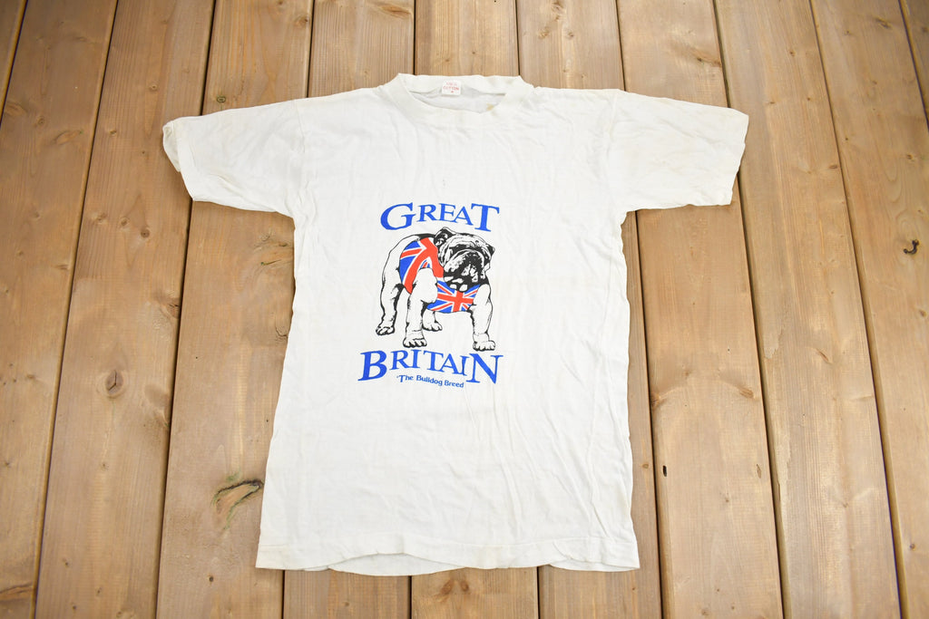 Vintage 1980s great Britain Bulldog Graphic T Shirt