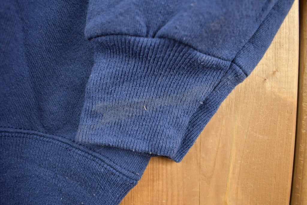 Vintage 1990s Blank Navy Blue Crewneck Sweatshirt
