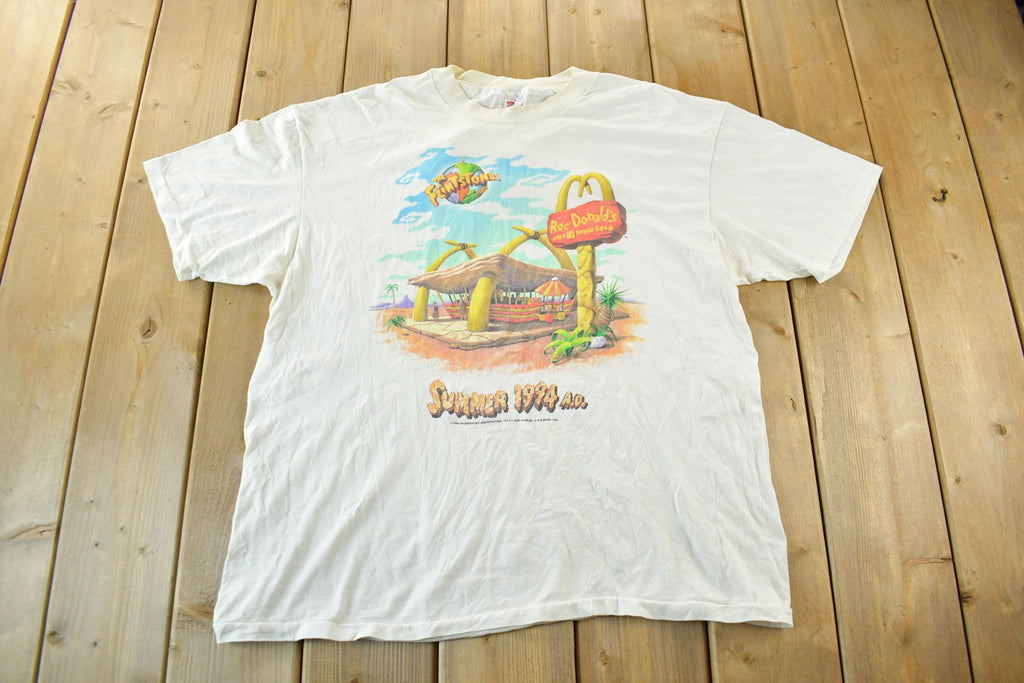 Vintage 1994 Flintstones McDonalds Graphic T-Shirt