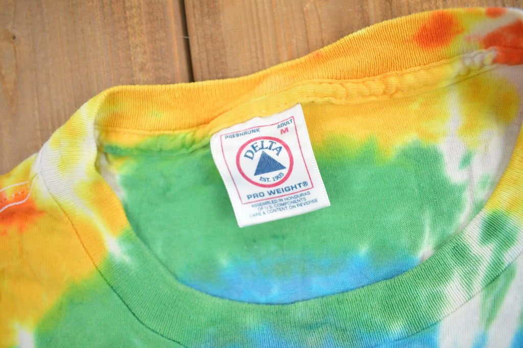 Vintage 1990s Delta Tie Dye Peace T-Shirt