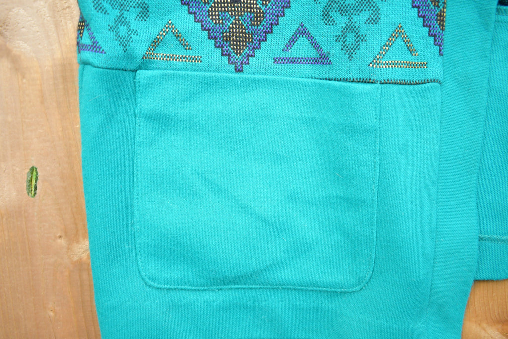 Vintage 1980s Graff Patterned Cardigan Sweater