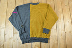 Vintage 1980s Colucci Knit Abstract Pattern Crewneck Sweater