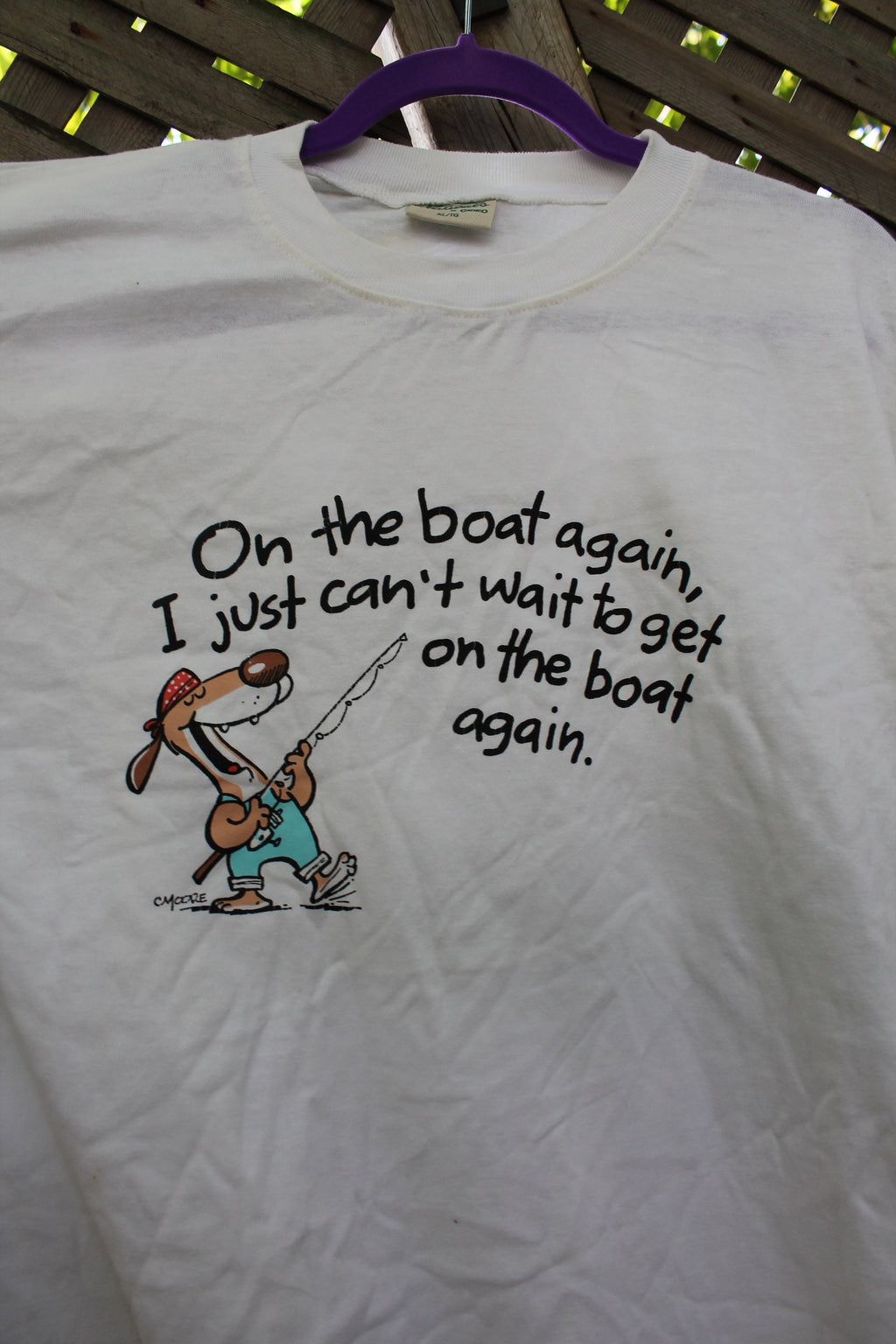 Vintage 1990s Fishing Theme T-Shirt