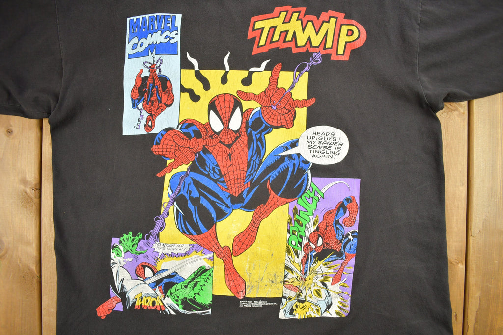 Vintage 1993 Spiderman MARVEL Comics Comicbook Promo T-shirt