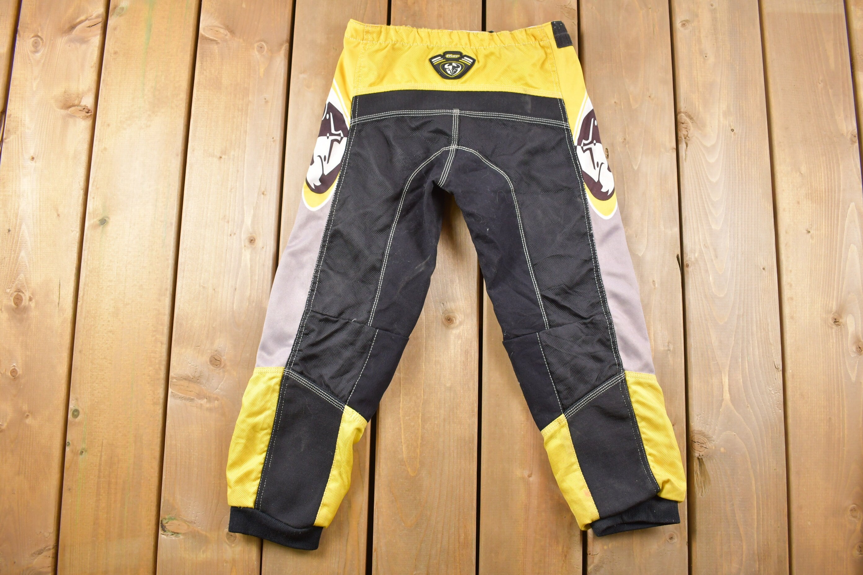 Vintage 1990s Thor Kenytex Color Block Kid's Motocross Pants Size 24 x 21