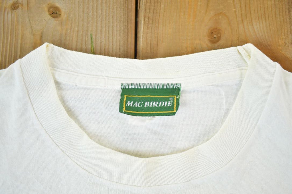 Vintage 1990s Mac Birdie Souvenir Golf Single Stitch Graphic Print T-Shirt Made In USA