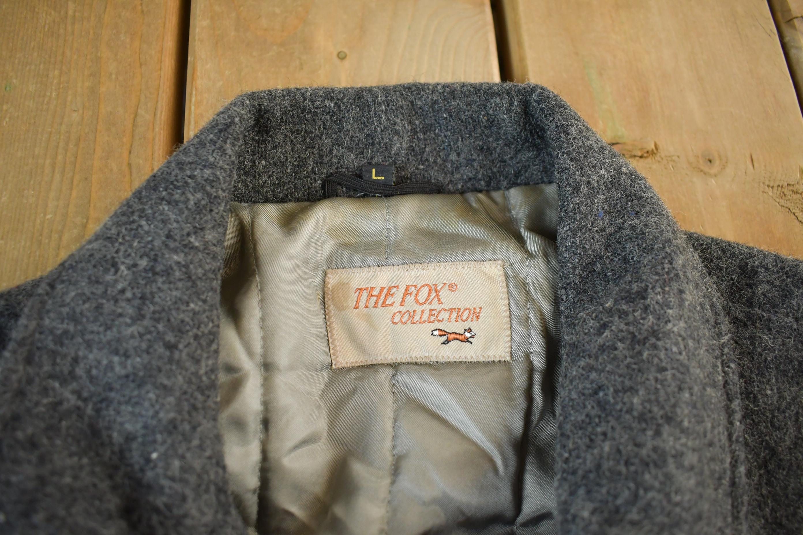Vintage 1990s The Fox Collection Wool Jacket Men's Large