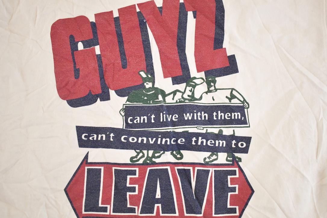 Vintage 1990s Guyz USA Souvenir Crewneck Sweatshirt Mens L