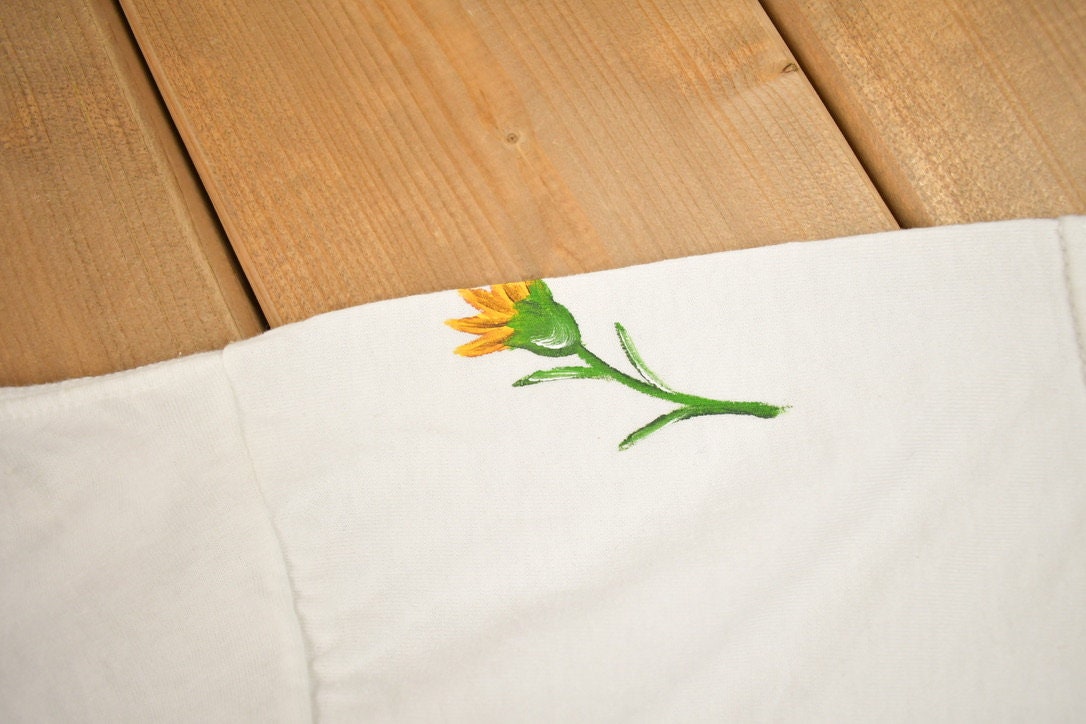 Vintage 1990s Single Sunflower Graphic T Shirt