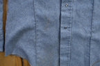 Vintage 1990s Fenton Western Style Denim Snap Button Shirt