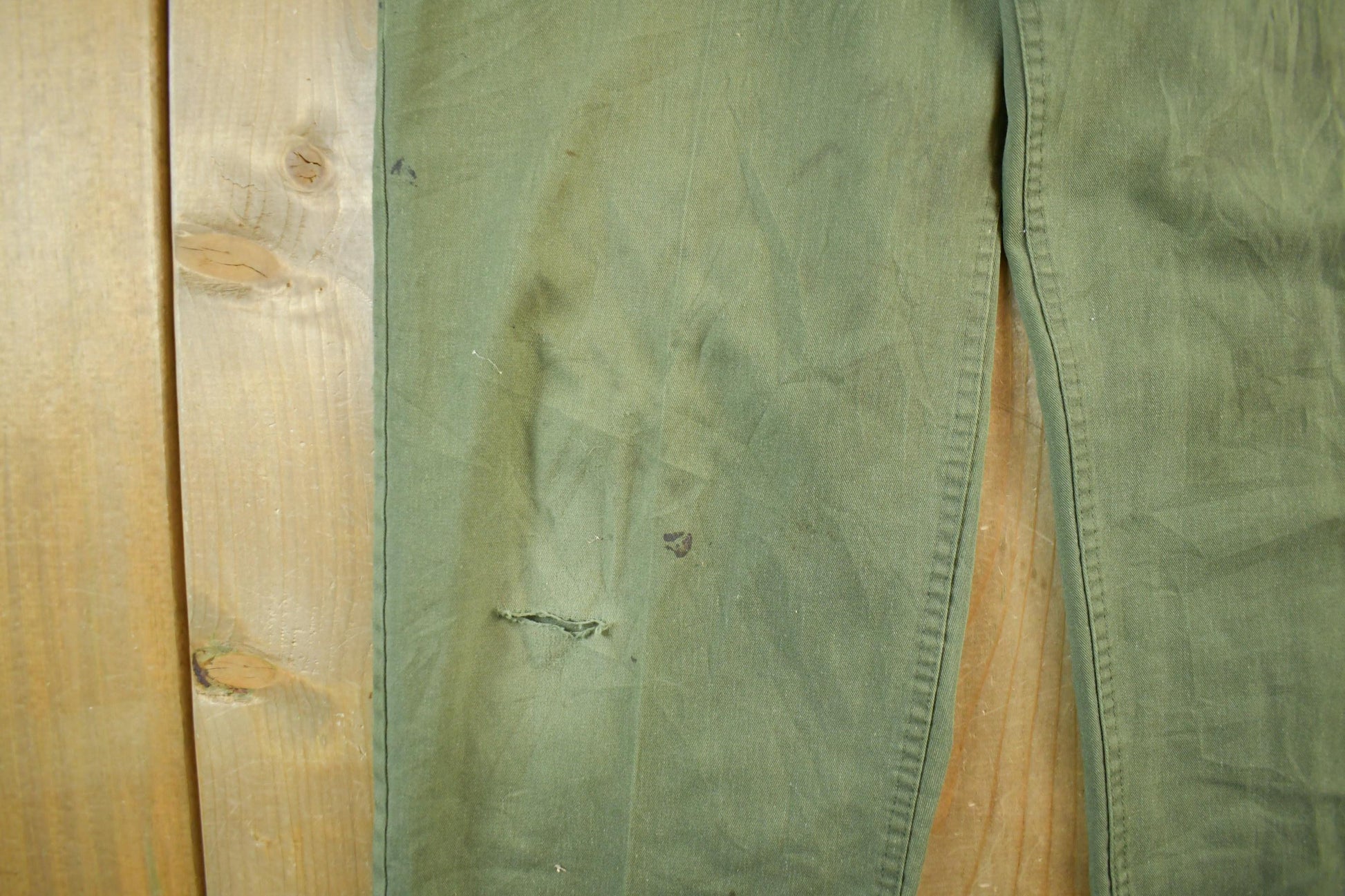 Vintage 1970s Military OG-107 Sateen Fatigue Pants Size 31 x 33