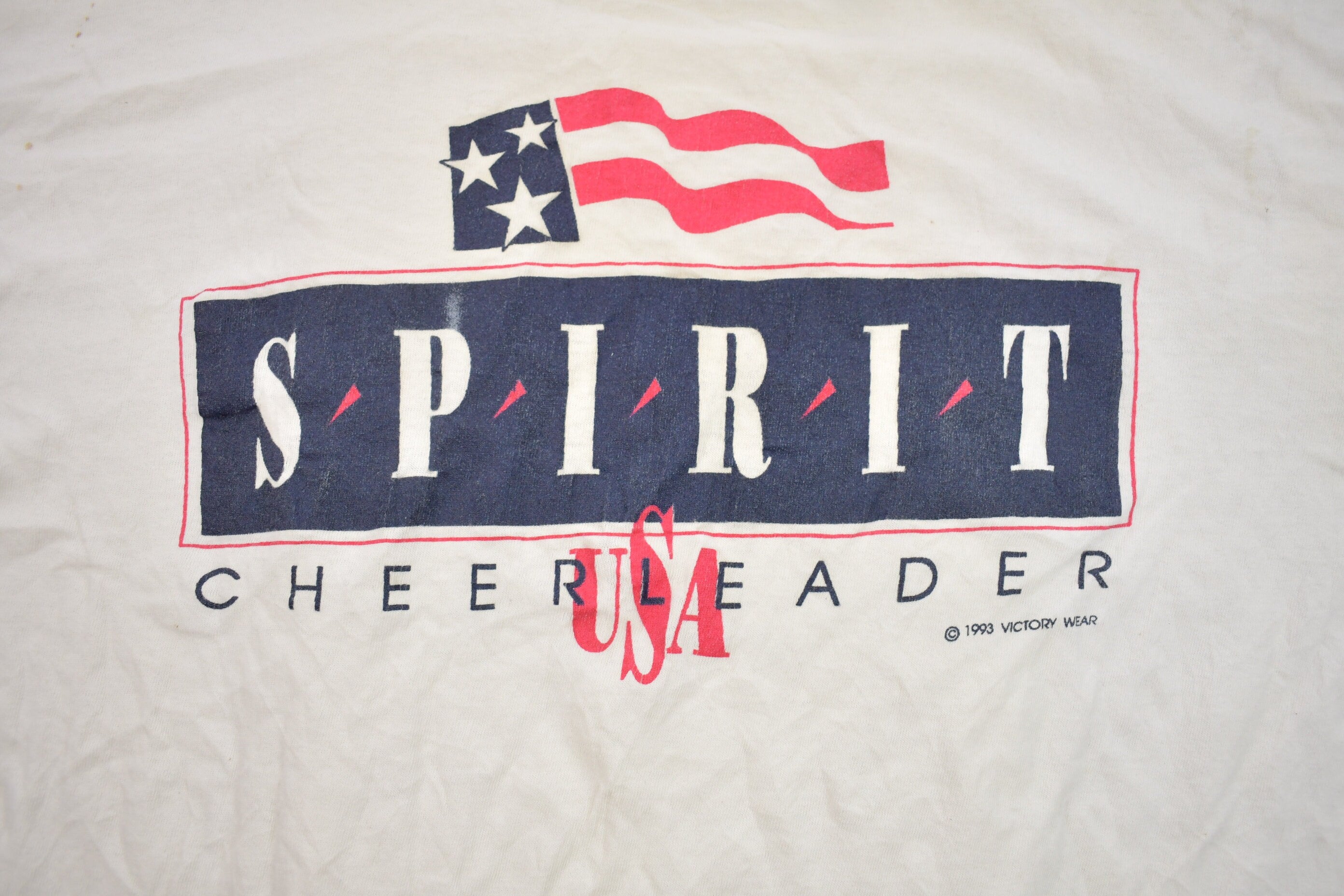 Vintage 19993 Spirit Cheerleader USA Graphic T-Shirt