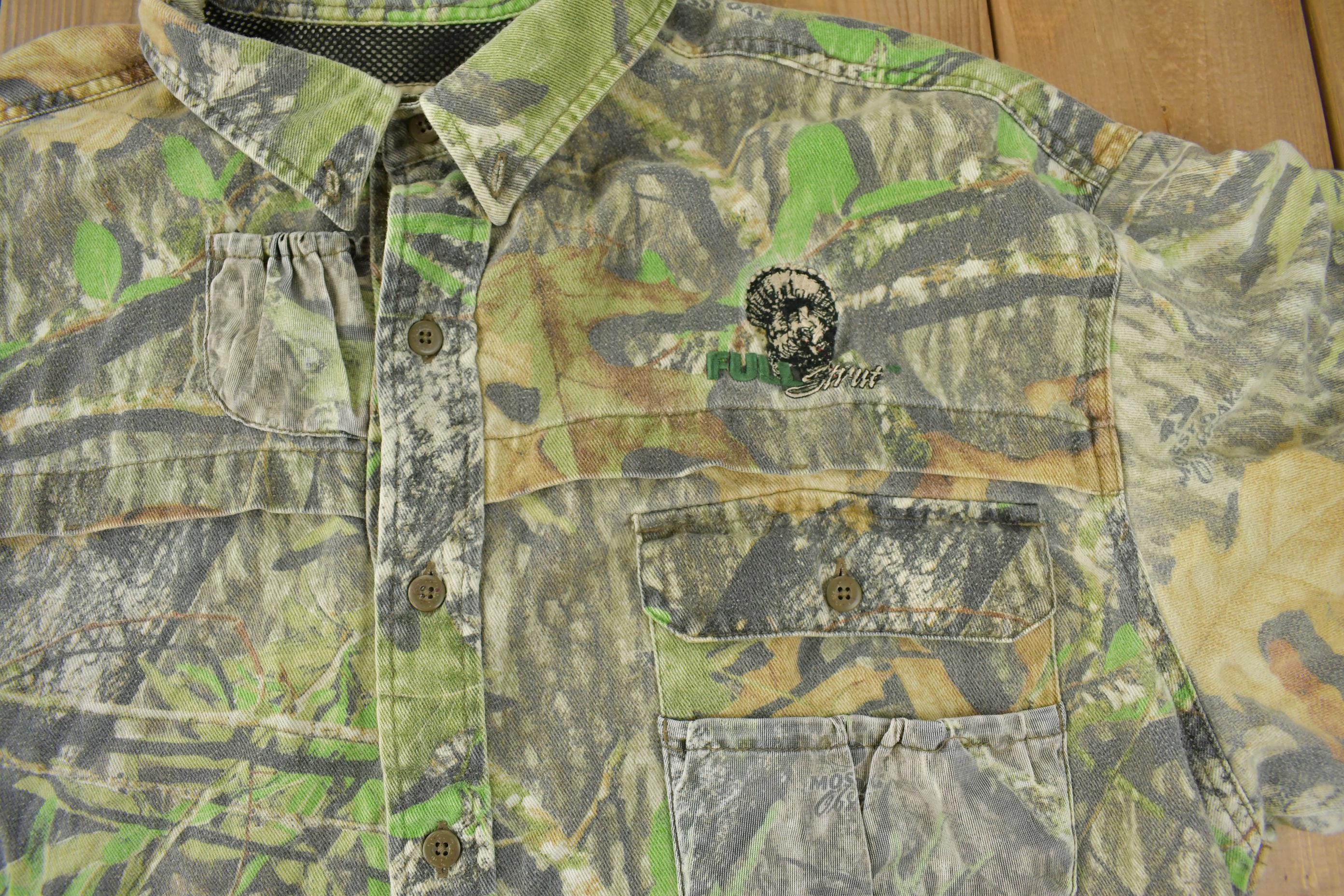 Vintage Y2K Field Staff Mossy Oak Camouflage Button Up Shirt