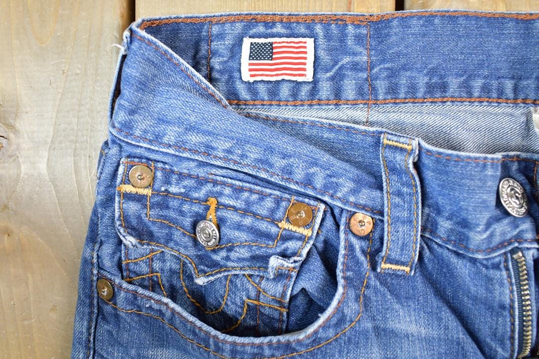 Vintage Y2K True Religion Denim Jeans Size 34 x 28