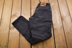 Vintage 1990s Levi's 550 Red Tab Black Jeans Size 26 x 30