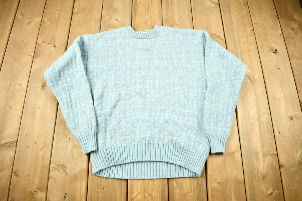 Vintage 1990s Northern Isle Wool Knitted Crewneck Sweater