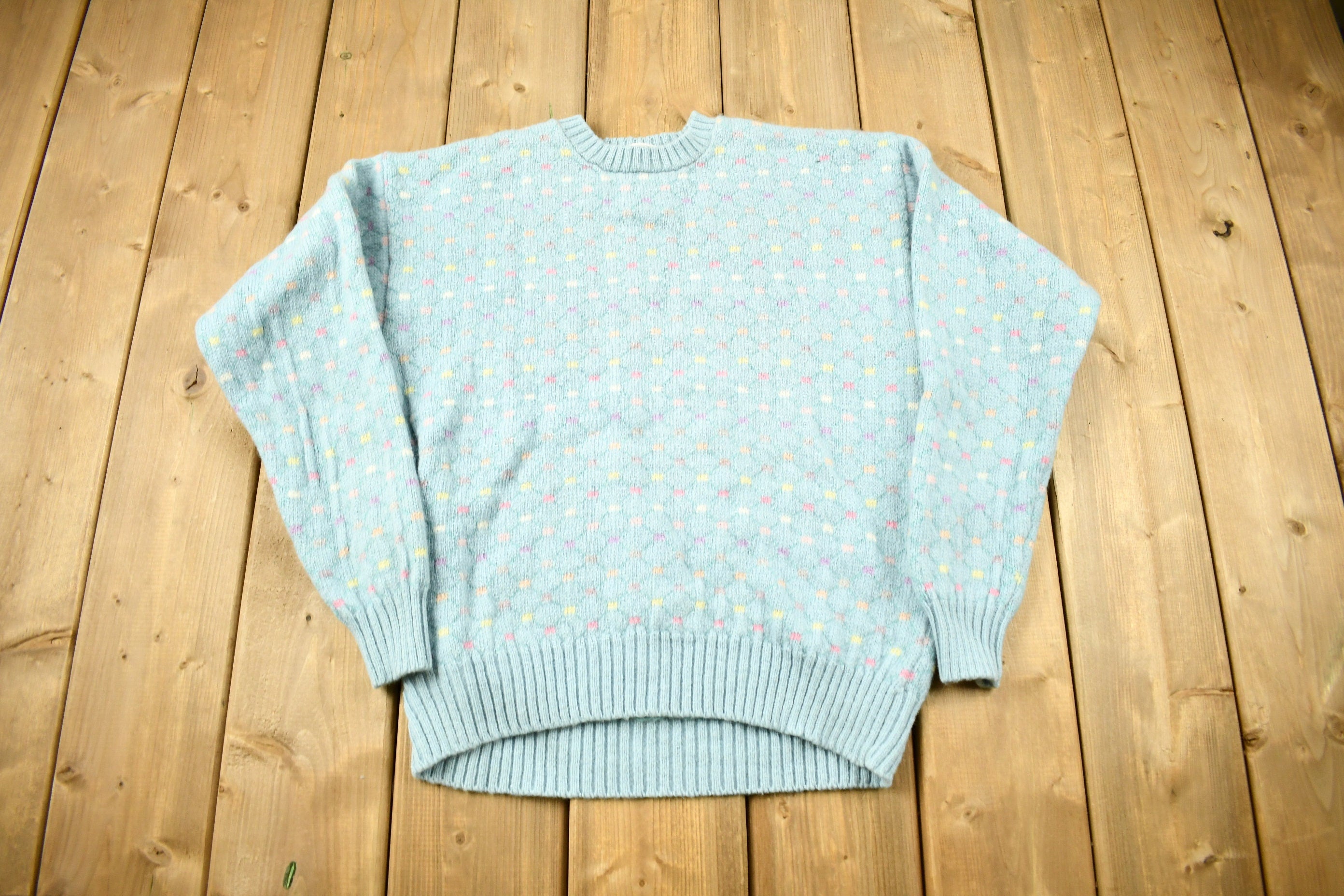 Vintage 1990s Northern Isle Wool Knitted Crewneck Sweater