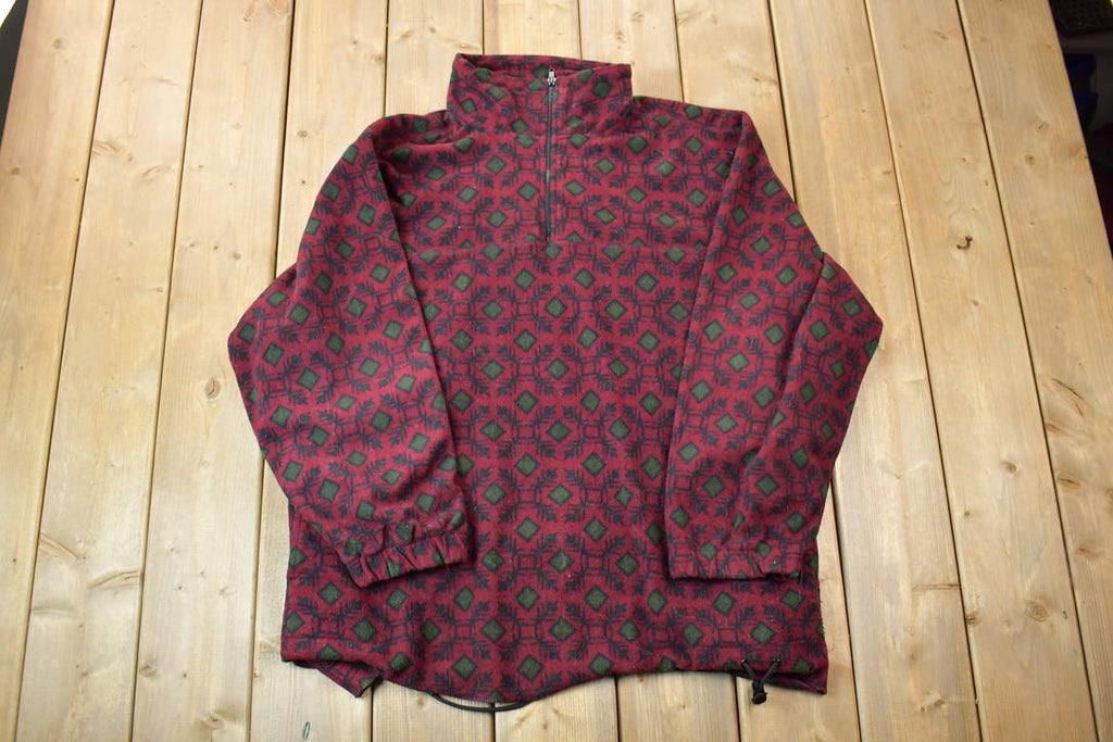 Vintage 1990s Athletic Works Fleece Full Zip Sweater