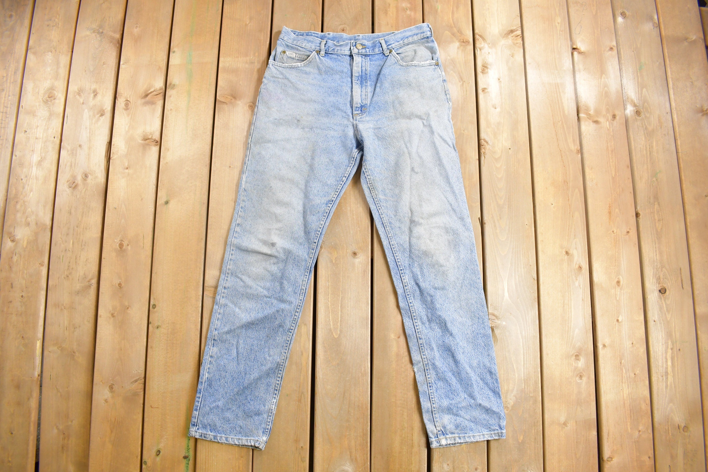 Vintage 1990s LEE Light Wash Tapered Mom Jeans
