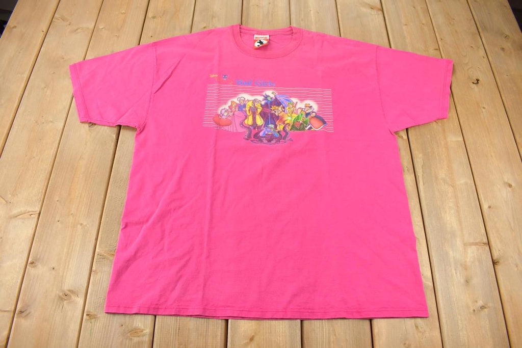 Vintage 1990s Mickey INC Disney Villains Bad Girls Graphic T-Shirt Size XXL